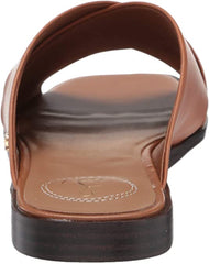 Sam Edelman Idina Saddle Synthetic Crisscrossing Straps Sole Slip-On Flat Sandal