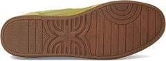 Sam Edelman Kyla Celery Yellow Leather Lace Up Round Toe Low Top Flat Sneakers