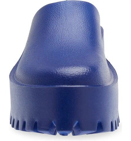 Jeffrey Campbell Clogge Blue Fashion Slip On Slide Chunky Platform Mule Sandals