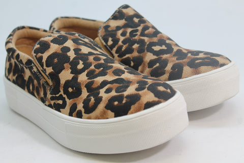 Steve Madden Gills Leopard Print Platform Wide Sneakers Leopard
