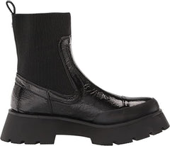 Circus by Sam Edelman Larissa Black Rounded Toe Pull On Chunky Heel Ankle Boots