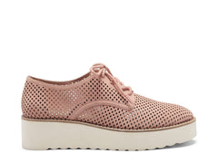 Vince Camuto Nillindie Poise Pink Blush Lace Up Sneaker Platform Oxford Loafers