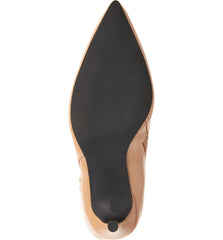 Jeffrey Campbell ARSEN-HI Stiletto Knee High Pointed Toe Dress Boot DARK NATURAL