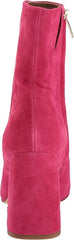 Sam Edelman Codie Magenta Rose Side Zipper Squared Toe Block Heel Fashion Boots