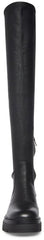 Steve Madden Industry Black Pull On Rounded Close Toe Over The Knee Fashion Boot