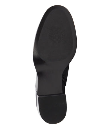 Vince Camuto Zemmy Black Soft Silky Leather Knee High Block Heel Dress Boots