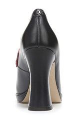 Sam Edelman Jed Baltic Navy/Modern Ivory/Bordeaux Slip On Squared Toe Loafers