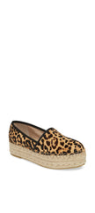 Steve Madden Alexia leopard Espadrille Wedge Slip On Flat Wedge Platform