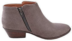 Soda Mug Charcoal Western Rounded Toe Low Chunky Block Stacked Heels Ankle Boots