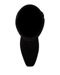 Vince Camuto Hersha Black Squared Toe Knee High Dress Mid Heel Dress Boot