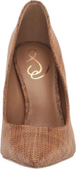 Sam Edelman Hazel Cuoio Leather Stiletto Heeled Slip On Pointed Toe Dress Pumps