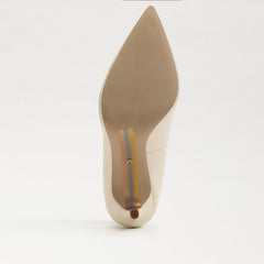 Sam Edelman Hazel Radiant Porcelain Stiletto Heel Pointed Toe Slip On Pumps