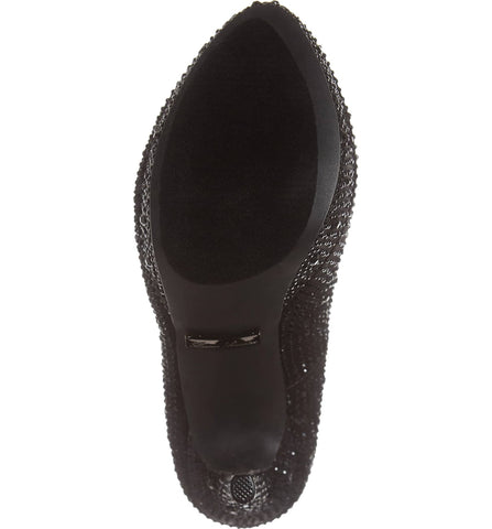 Lauren Lorraine Victoria Platform Pump Rhinestone High Heel Formal Dress Shoes