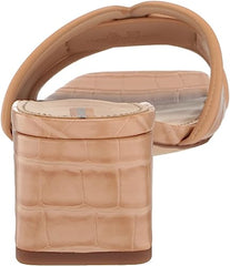 Sam Edelman Waylon Bleechwood Slip On Squared Open Toe Low Block Heel Sandals