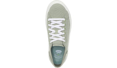 Dr. Scholl's For Now Pistachio Canvas Low Top Lace Up Rounded Toe Sneakers