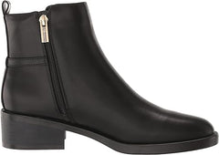 Tommy Hilfiger Imiera Black Round Toe Pull On Zip Closure Fashion Ankle Boots