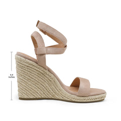 DREAM PAIRS Open Toe Platform Sandals Buckle Ankle Strap Stylish Wedges Sandals 8.5