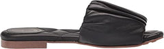 Sam Edelman Briar Black Leather Vamp Strap Cushioned Footbed Comfort Flat Sandal