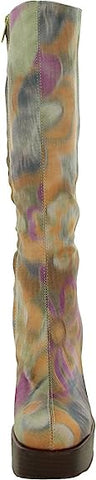 Circus By Sam Edelman Sandy Dark Moss Multi Pull On Knee High Platforms Boots