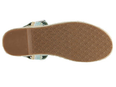 Sam Edelman Artica Woven Flatform Espadrilles Sandal Aqua Blue Wedge Platforms