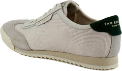 Sam Edelman Isabel Custard/Modern Ivory/Bright Pi Lace Up Round Toe Flat Sneaker