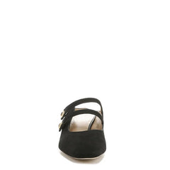Sam Edelman Mckenna Black Suede Elegant Square Toe Womens Slip On Mules Shoes