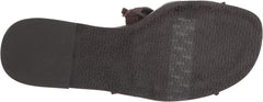 Sam Edelman Bay Dark Chocolate Slide Mule Open-Toe Slip-On Leather Flat Sandals