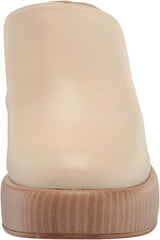 Sam Edelman Shiloh Modern Ivory Slip On Block Heeled Rounded Toe Dress Mules