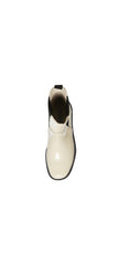 Steve Madden Clarisa Bone Pattern Rounded Toe Pull On Retro Chelsea Ankle Boots