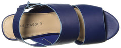Kelsi Dagger Nash Blueberry Ankle Strap Platform Mule Open Toe Dress Sandals