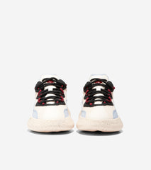 Cole Haan Generation Zerogrand II SQL Ivory/Syrah/Heather Lace Up Sneakers