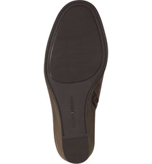 Lucky Brand Zollie Brown Suede Almond Toe Falcon Low Cut Leather Ankle Booties