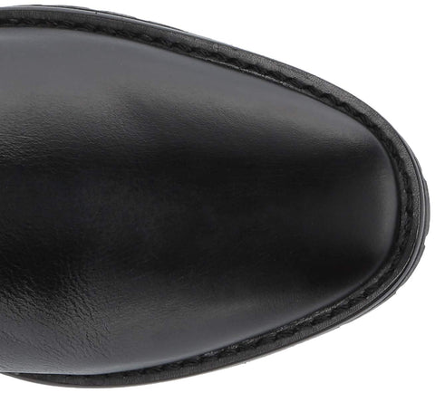 LFL by Lust For Life Mindset Black Leather Leather Flat Knee High Riding Boots