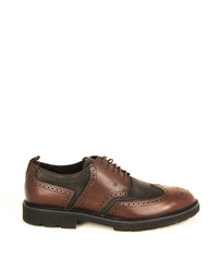 Tod's Men's Derby Caffe Shoes Leather Oxfords Lace Up Brown Lug Sole Elegant Shoes