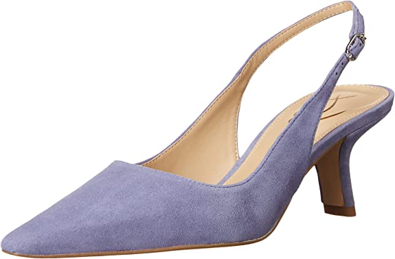 Sam Edelman Bianka Dusty Violet Slingback Kitten Heel Pointed Toe Wide Pumps