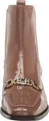 Sam Edelman Torance Portobello Square Toe Stacked Block Heel Pull On Ankle Boots