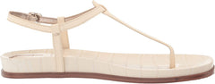Sam Edelman Naomi Ivory Slip On Open Toe Buckle Adjustable Ankle Straps Sandals