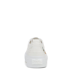 Blowfish Malibu Sadie-Sun White Canvas Fashion Lace Up Platform Sneakers 9
