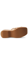 Steve Madden Download Brown Nude Fashion Slip On Open Toe Platform Sandals