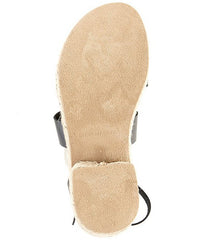 Steve Madden Kelton Black Leather Ankle Strap Open Rounded Toe Heeled Sandals