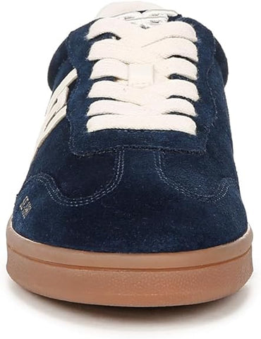 Sam Edelman Tenny Navy Suede Lace Up Rounded Toe Low Top Fashion Sneakers