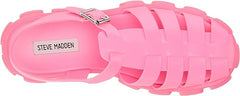 Steve Madden Echo Hot Pink Ankle Strap Chunky Platform Fisherman Sandals