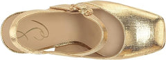 Sam Edelman Jildie Amber Gold Mary Jane Platform Slingback Dress Pumps Sandals