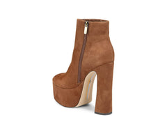Sam Edelman Eli  Toasted Coconut Closed toe Suede Platform Ankle Dress Boots