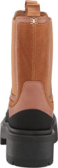 Sam Edelman Lulia Camel/New Whiskey Chunky Heel Closed Toe Pull On Ankle Boots