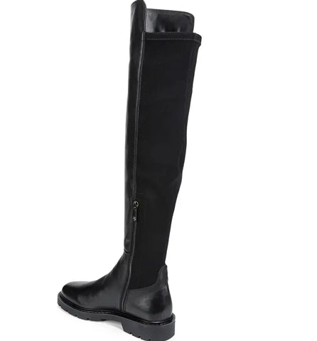 Sam Edelman Emilia Black Leather Fashion Rounded Toe Casual Over The Knee Boots