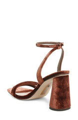 Sam Edelman Kia Copper Squared Open Toe Ankle Strap Block Heeled Sandals