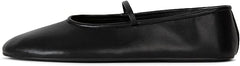Jeffrey Campbell Dancerina Black Rounded Toe Slip On Mary Jane Ballet Flats