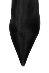 Jeffrey Campbell 2-in-One Black High Stiletto Heel Pointed Toe Pant Boots Pumps