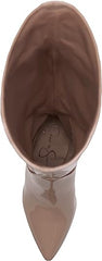 Jessica Simpson Over the Knee Boot Abrine Nude Patent Side Pointed Toe Boots